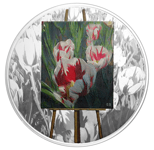 1 oz. Pure Silver Coloured Coin - En Plein Air: Springtime Gifts - cscoinsnbanknotes