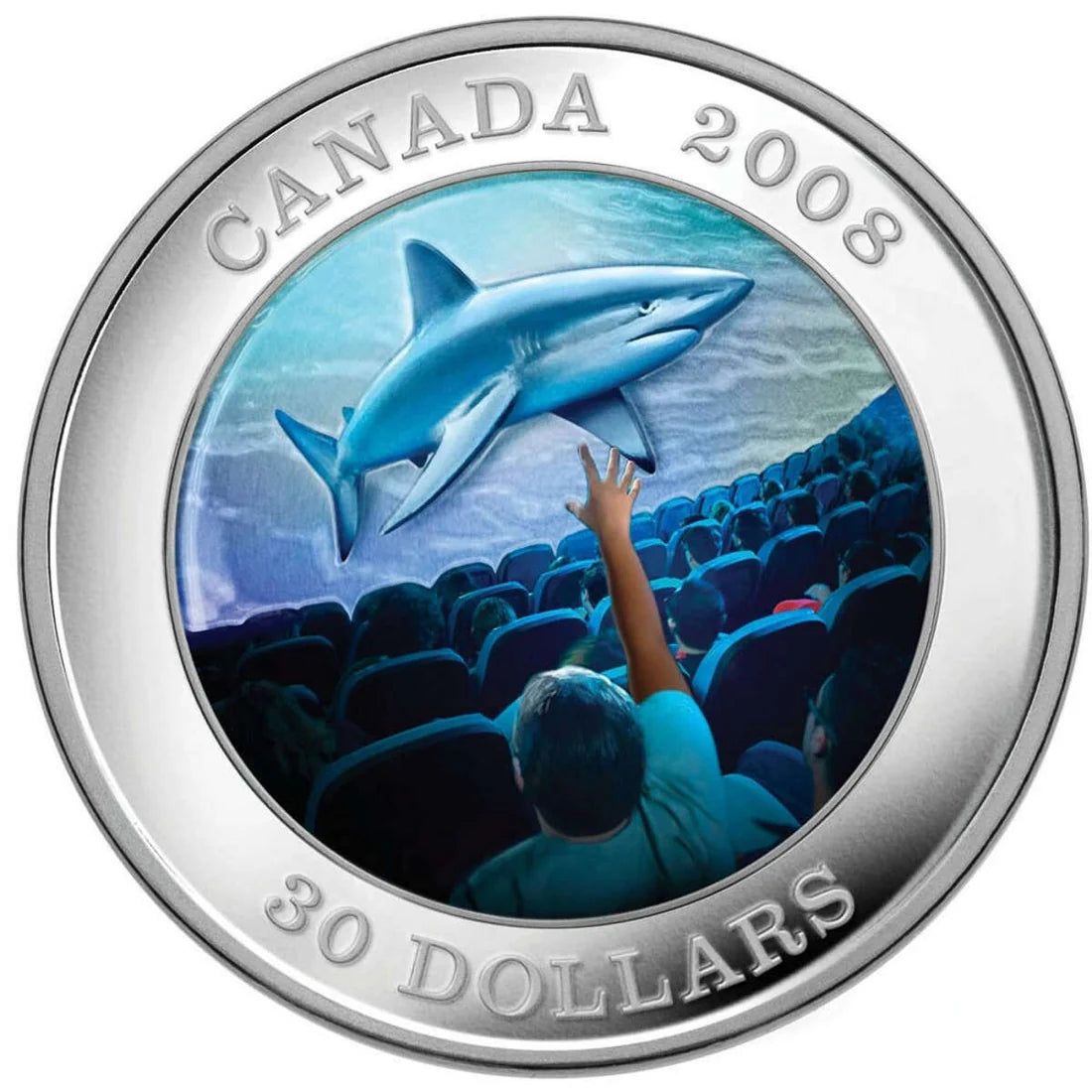 2008 $30 Canadian Achievements Series: IMAX - Sterling Silver Hologram Coin - cscoinsnbanknotes