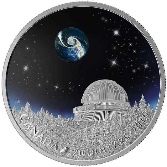 2016 $20 The Universe - Pure Silver Coin - cscoinsnbanknotes