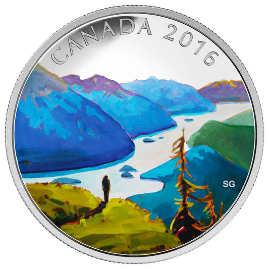 2016 $20 Canadian Landscapes: Reaching the Top - Pure Silver Coin - cscoinsnbanknotes