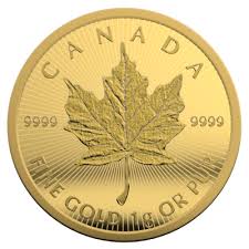1 g Gold Maple Leaf – .9999 Fine Gold – Canada - Random Date