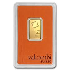 10 g Valcambi Gold Bar – .9999 Fine Gold – Suisse