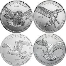2014-2015 1 oz RCM Birds of Prey Series .9999 Silver 1x Random - cscoinsnbanknotes
