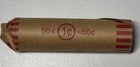 50x Canada 1 Cent Coins Mixed Dates Full Roll Of Pure Copper Canadian Pennies