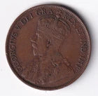 Canada 1914 1c One Large Cent Copper Coin King George V VF Very Fine