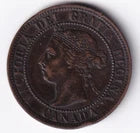 Canada 1900 1c One Large Cent Copper Coin Queen Victoria #5
