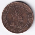 Canada 1902 1c One Large Cent Copper Coin King Edward VII EF Extra Fine #3
