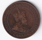 Canada 1903 1c One Large Cent Copper Coin King Edward VII VG Very Good #4