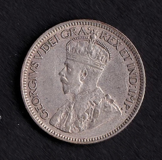 Canada 1932 10c Ten Cent Silver Coin King George V Very Fine .800 Silver