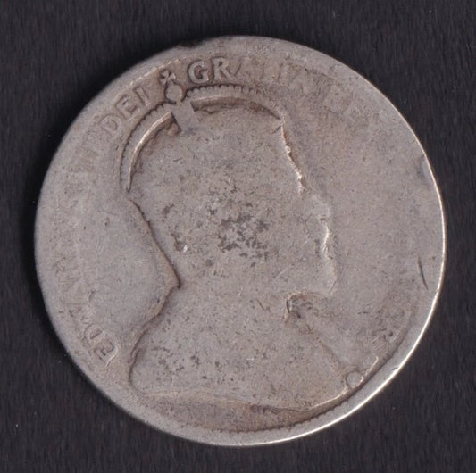 Canada 1905 25c Twenty Five Cent Silver Quarter King Edward VII .925 Silver