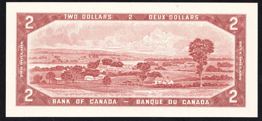 Canada 1954 $2 Two Dollar Replacement Banknote Bouey - Rasminsky *A/G BC-38cA UNC - cscoinsnbanknotes