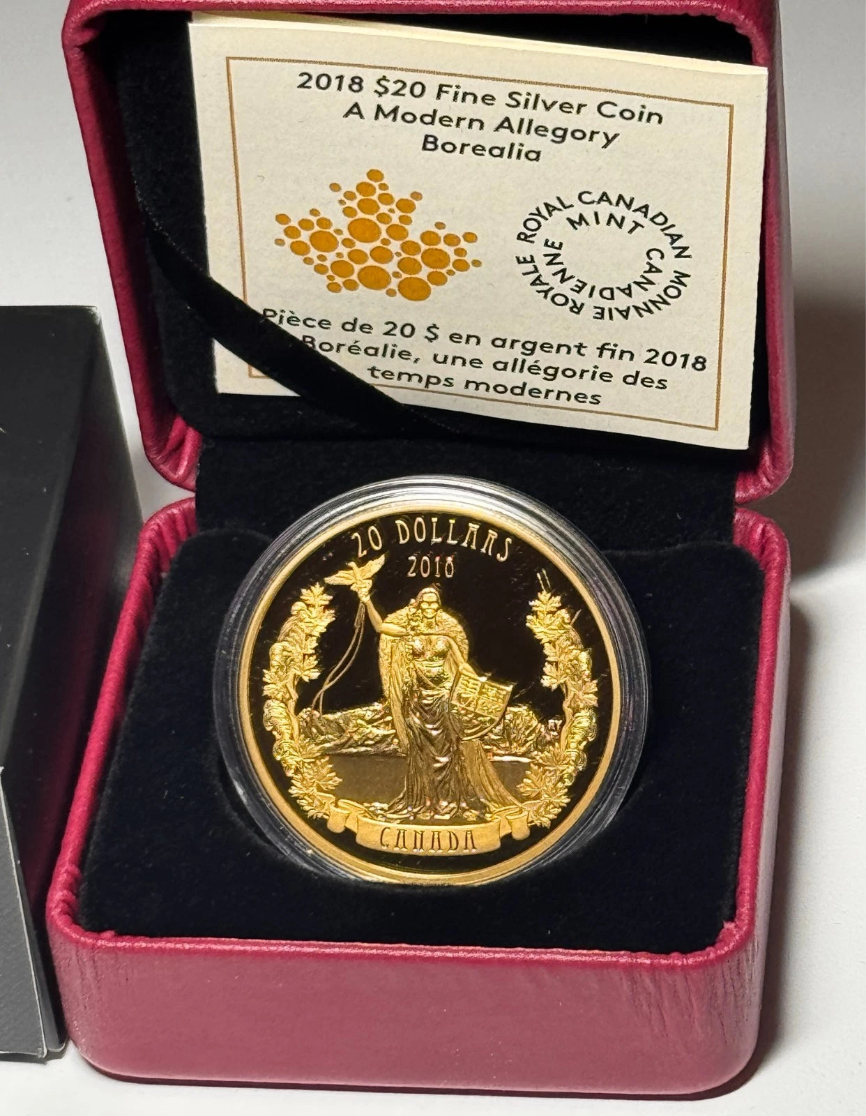 2018 Canada $20 A Modern Allegory : Borealia - Pure Silver Coin