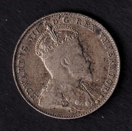 Canada 1907 10c Ten Cent Silver Coin King Edward VII Very Fine .925 Silver