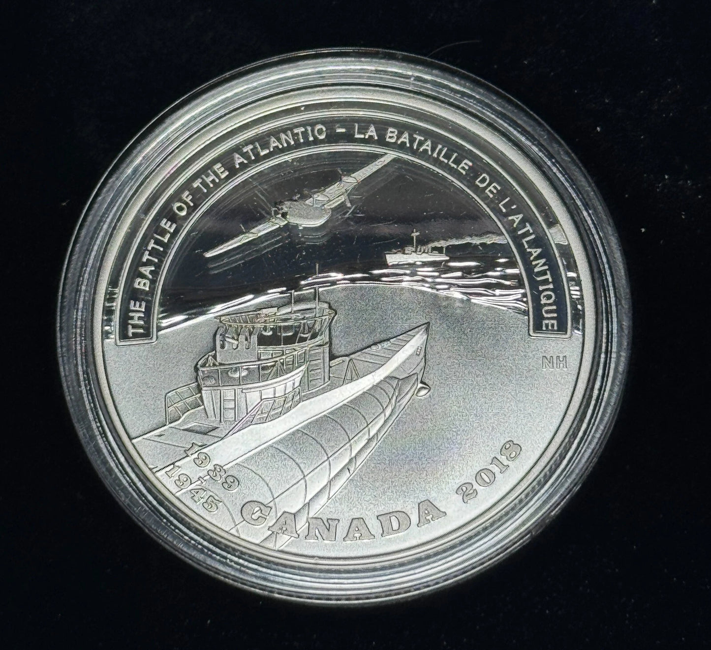 2018 $20 World War 2: Battlefront Series Battle of the Atlantic - Pure Silver