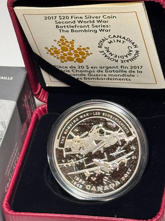 2017 $20 Second World War Battle Front Series: The Bombing War - Fine Silver