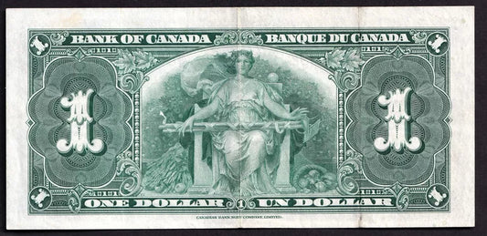 Canada 1937 $1 One Dollar Banknote Coyne - Towers BC-21d VF / EF Very Fine / Extra Fine - cscoinsnbanknotes