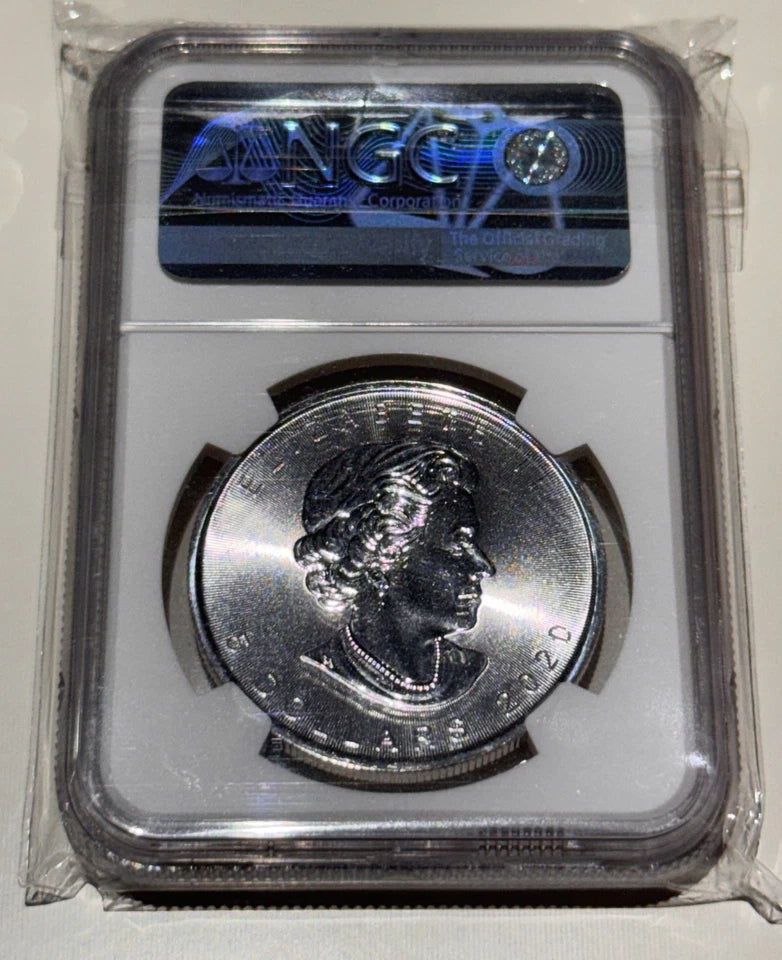 Canada 2020 $5 1oz Pure .9999 Silver First Releases Maple NGC Graded MS-70