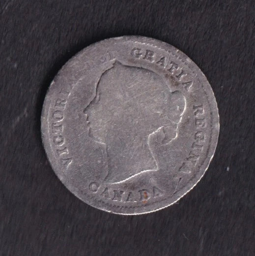 Canada 1899 5c Five Cent Silver Coin Queen Victoria .925 Silver #1 - cscoinsnbanknotes