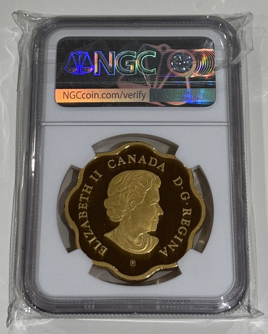 Canada 2018 Gilt Canada $20 Iconic Maple Leaves NGC Graded PF-70 Ultra Cameo