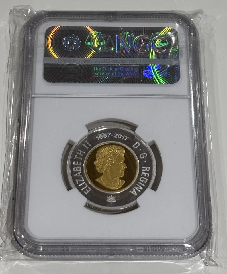 Canada 150th Anniversary 2017 Dance Of The Sprits $2 Toonie NGC Graded PF-70 UC