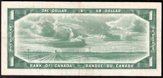 Canada 1954 $1 One Dollar Replacement Banknote Beattie - Rasminsky *A/A BC-37bA F-VF - cscoinsnbanknotes
