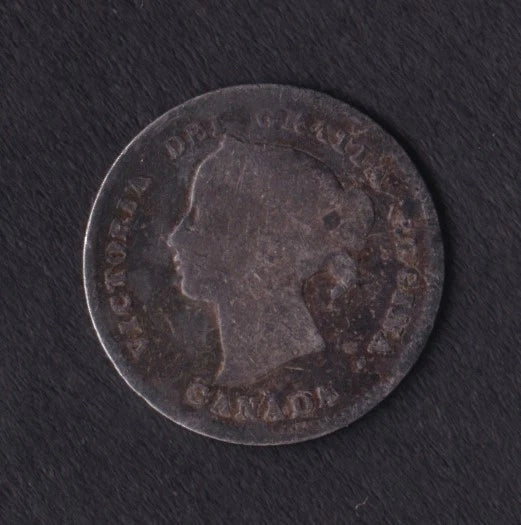 Canada 1897 5c Five Cent Silver Coin Queen Victoria .925 Silver #1 - cscoinsnbanknotes