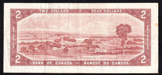 Canada 1954 $2 Two Dollar Replacement Banknote Beattie - Rasminsky *B/B BC-38bA VF - cscoinsnbanknotes