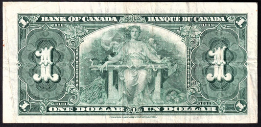 Canada 1937 $1 One Dollar Banknote Gordon - Towers BC-21c VF Very Fine - cscoinsnbanknotes