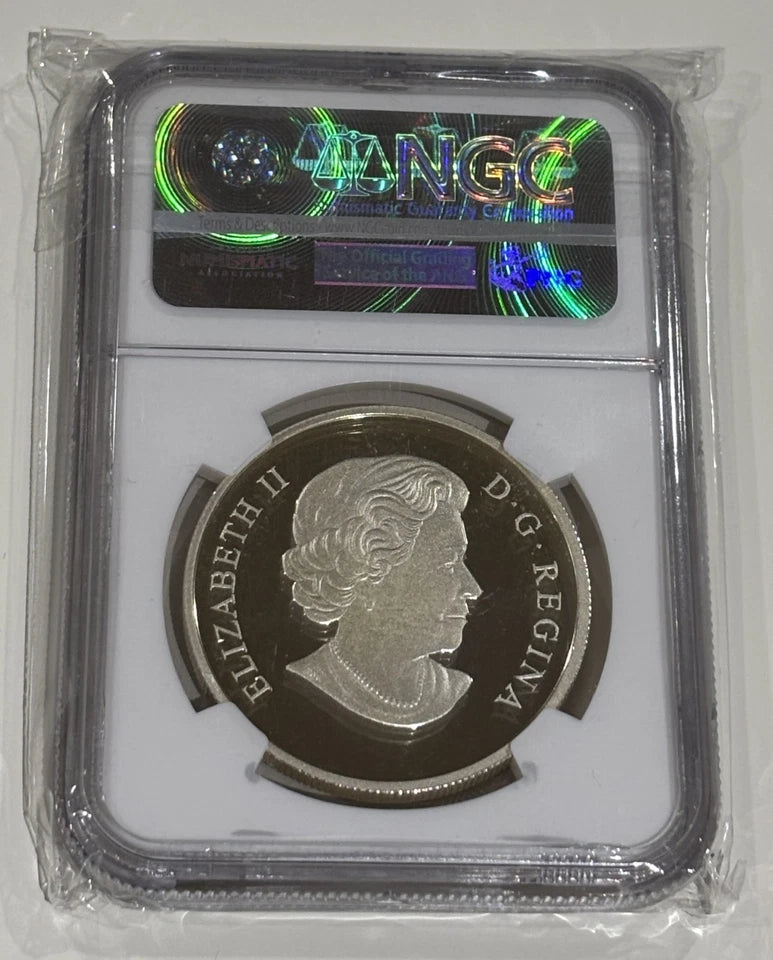 Canada 2015 $20 Silver Coin Mountain Goat Colourized NGC Graded PF-70 UC RCM