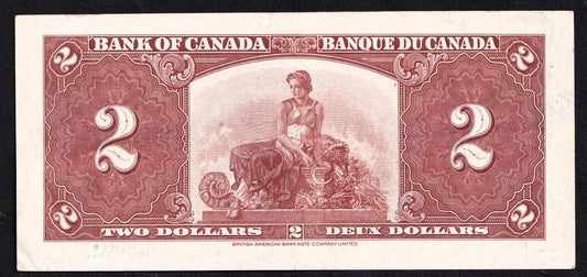 Canada 1937 $2 Two Dollar Banknote Gordon - Towers BC-22b EF Extra Fine - cscoinsnbanknotes