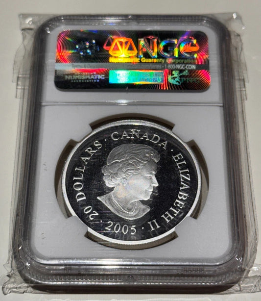 2005 Canada $20 North Pacific Rim NGC PF70 Ultra Cameo – Perfect Grade