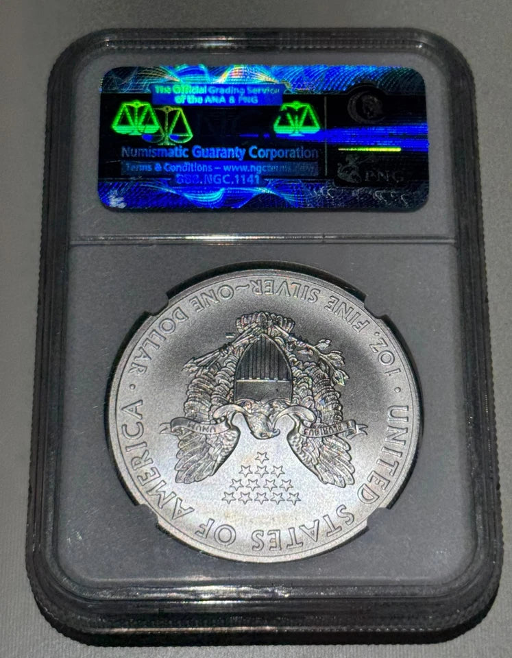 United States 2012-S American 1oz Silver Eagle NGC Graded MS-69