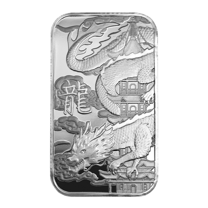 2024 1 oz TD Silver Dragon Bar