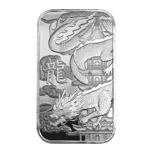 2024 1 oz TD Silver Dragon Bar