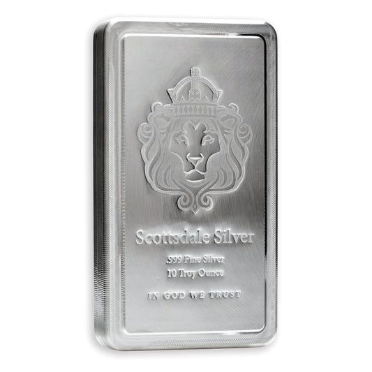 Scottsdale Mint 10 oz Stacker Silver Bar – .999 Fine Silver Pre Order (1-2 Weeks)