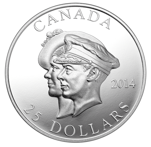 Fine Silver Ultra-High Relief Coin - 75th Anniversary of the First Royal Visit - cscoinsnbanknotes