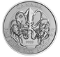 2020 Royal Canadian Mint 2oz .9999 Silver Kraken $10 Round