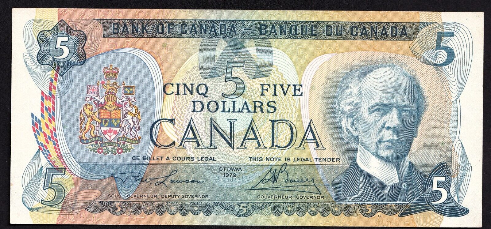 Canada 1979 $5 Five Dollar Banknote Lawson - Bouey 30383157264