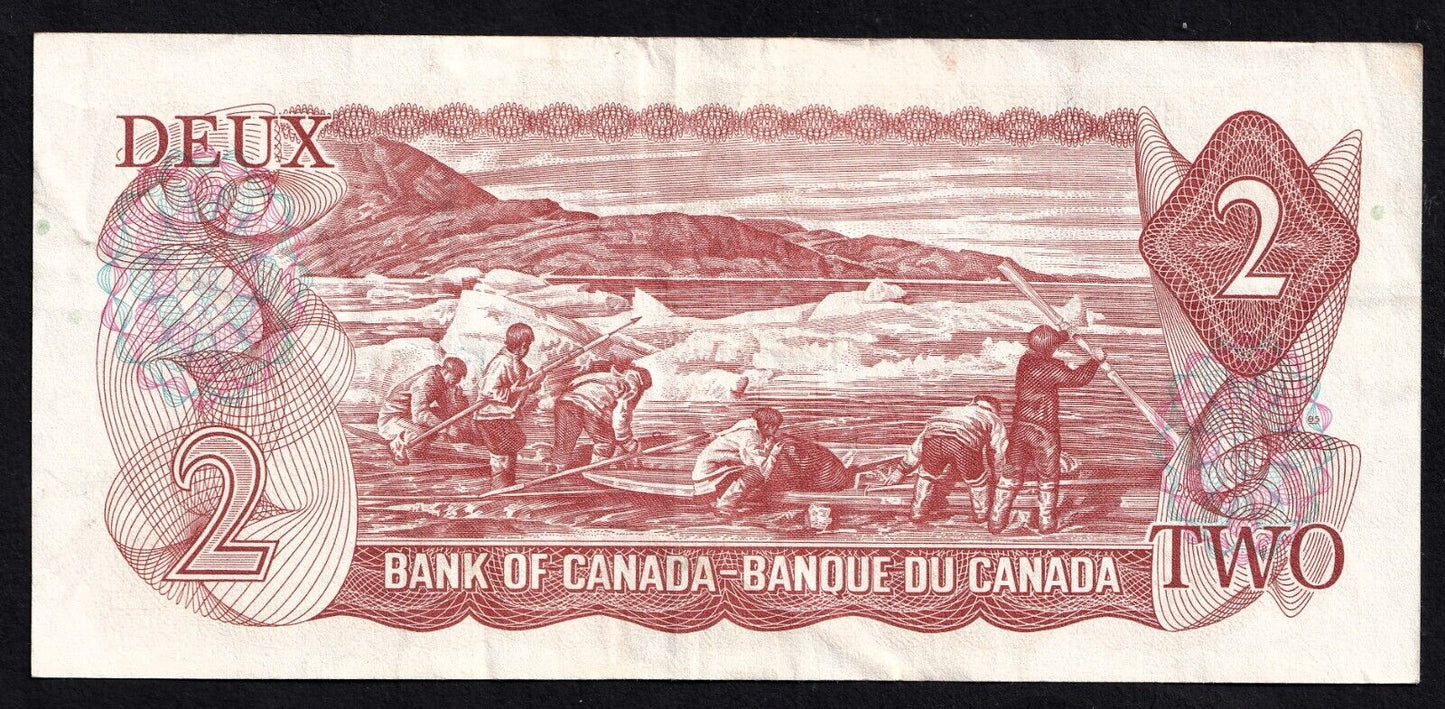 Canada 1974 $2 Two Dollar Banknote  Crow - Bouey ARD 1307328