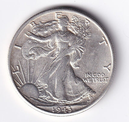 United States 1943-S  .900 Silver Walking Liberty Half Dollar 50 Cent