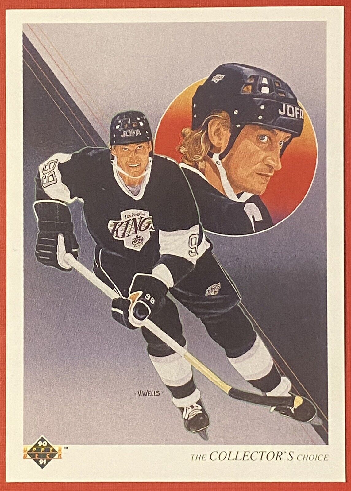 1990-91 WAYNE GRETZKY UPPER DECK THE COLLECTOR'S CHOICE #307 ~ LOS ANGELES KINGS