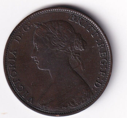 1864 New Brunswick Canada One 1 Cent Queen Victoria NB - 1A2 VF