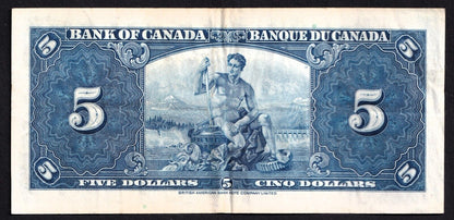 Canada 1937 $5 Five Dollar Banknote Coyne - Towers A/S 6314673