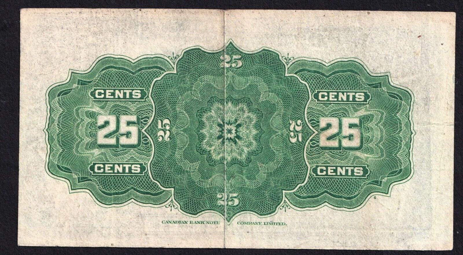 1923 Dominion of Canada 25c Shinplaster Note McCavour - Saunders 218624