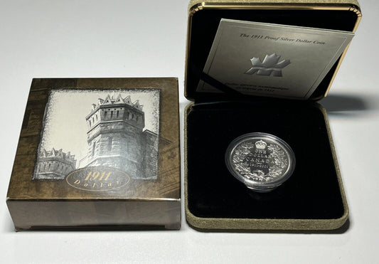 2001 Canada $1 Sterling Silver Coin - 90th Anniversary Of The 1911 Dollar