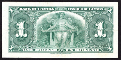 Canada 1937 $1 One Dollar Banknote Gordon - Towers E/M 1032237