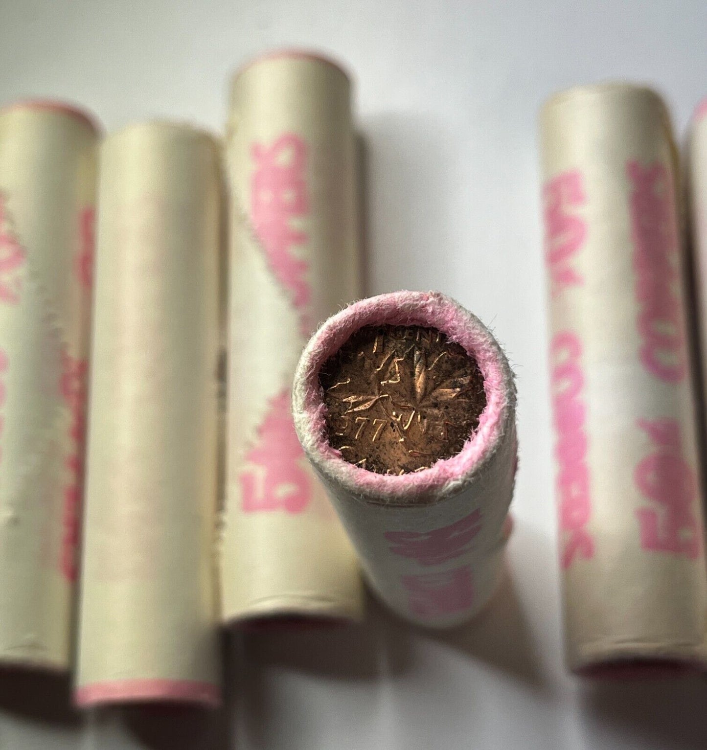 1977 Mint Sealed Roll Of 50 Uncirculated Canada Pennies