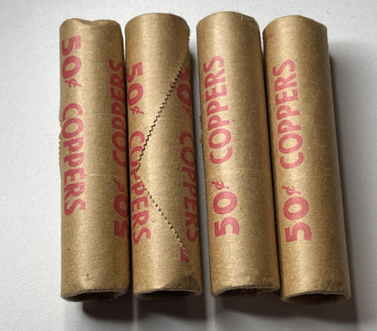 1978-1979 Lot Of 4 Mint Sealed Rolls Of 50 Uncirculated Canada Pennies