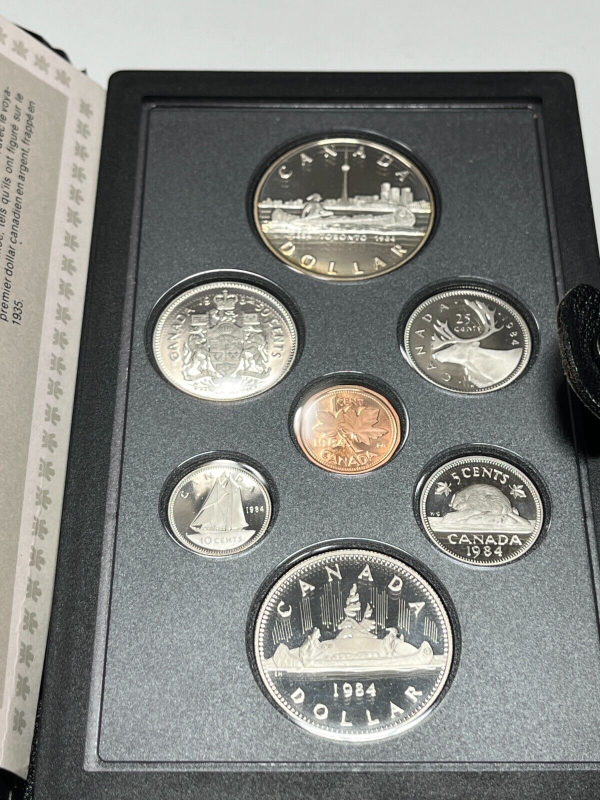 1984 Canada Double Dollar Prestige Set Toronto Silver Dollar Mint Set With COA