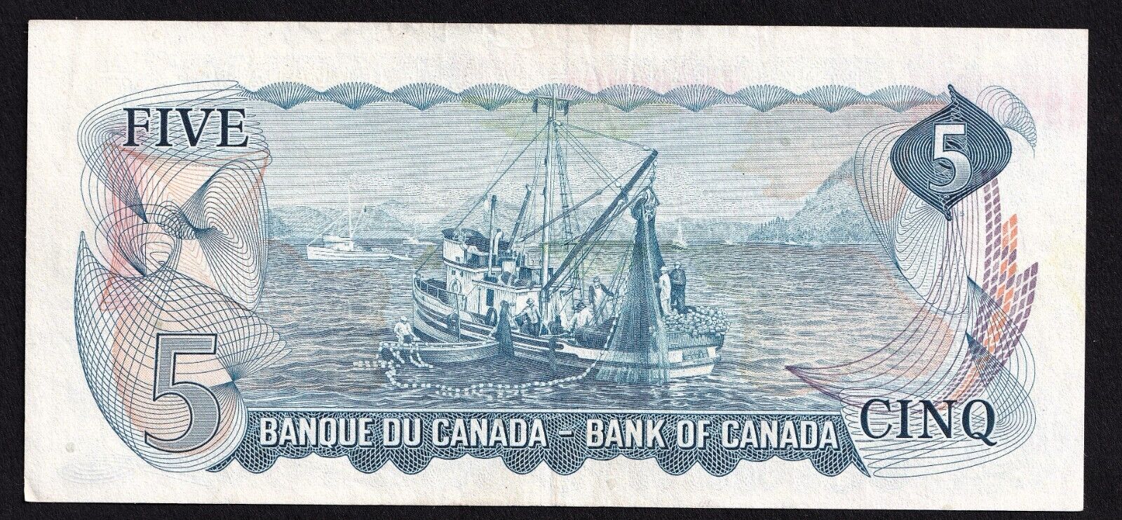 Canada 1972 $5 Five Dollar Banknote Lawson-Bouey Beautiful Colour CS 0138981